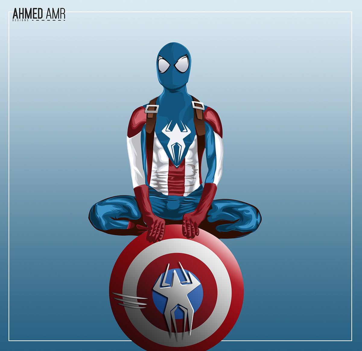 Cosplay Captain Spiderman Vector Art On Behance 1200x1166 Cosplay Captain Spiderman Vector Art On Behance