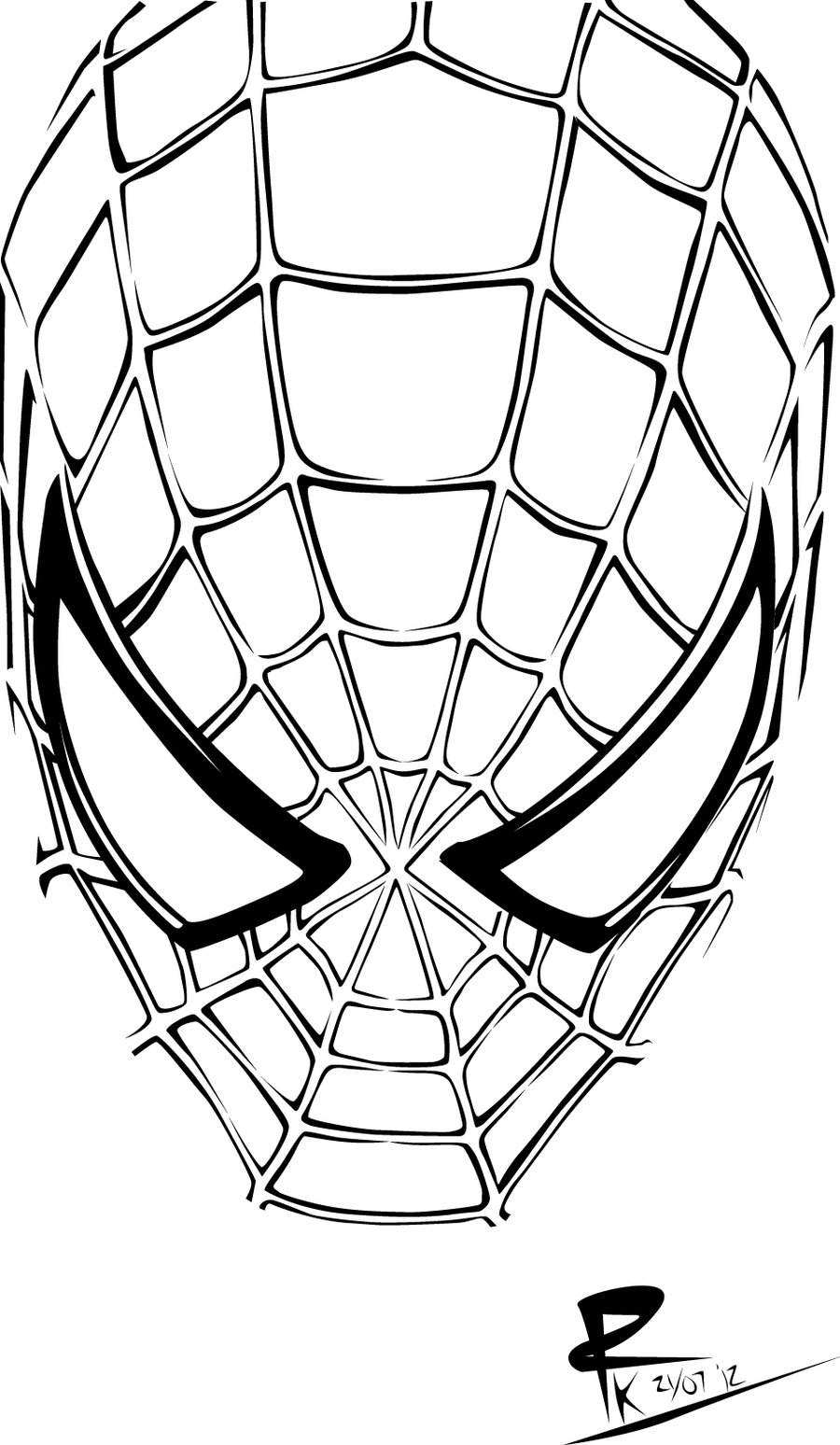 Spiderman Vector Black And White At Vectorified.com | Collection Of ...