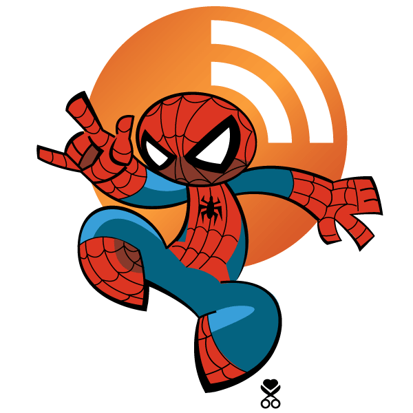 600x600 Free Vector Spiderman Rss Icon Files, Vectors Graphics