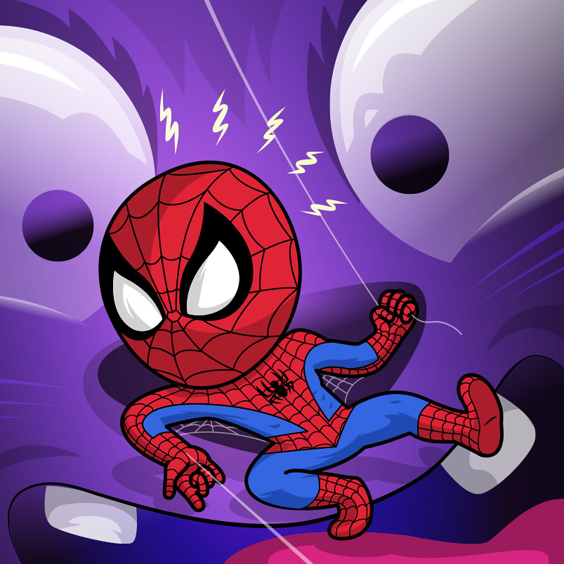 803x803 Little Spiderman Vector Illustration Nuno