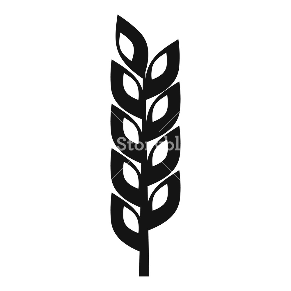 1000x1000 Grain Spike Icon Simple Illustration Of Grain Spike Vector Icon