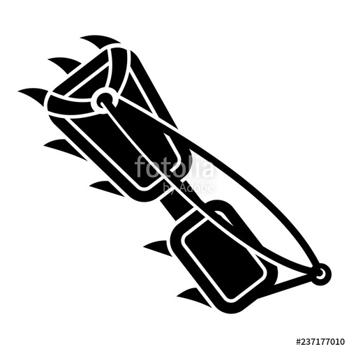 500x500 Hiking Boot Spike Icon Simple Illustration Of Hiking Boot Spike