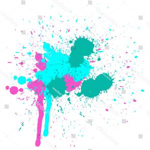 300x300 Paint Spill Splatter Drips Vector Illustration Hoodamathrun