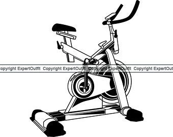 340x270 Spin Bike Clipart Etsy