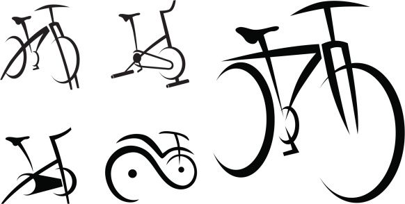 582x294 Exercise Bike Cycle Health Equipment Vector Illustration Vector
