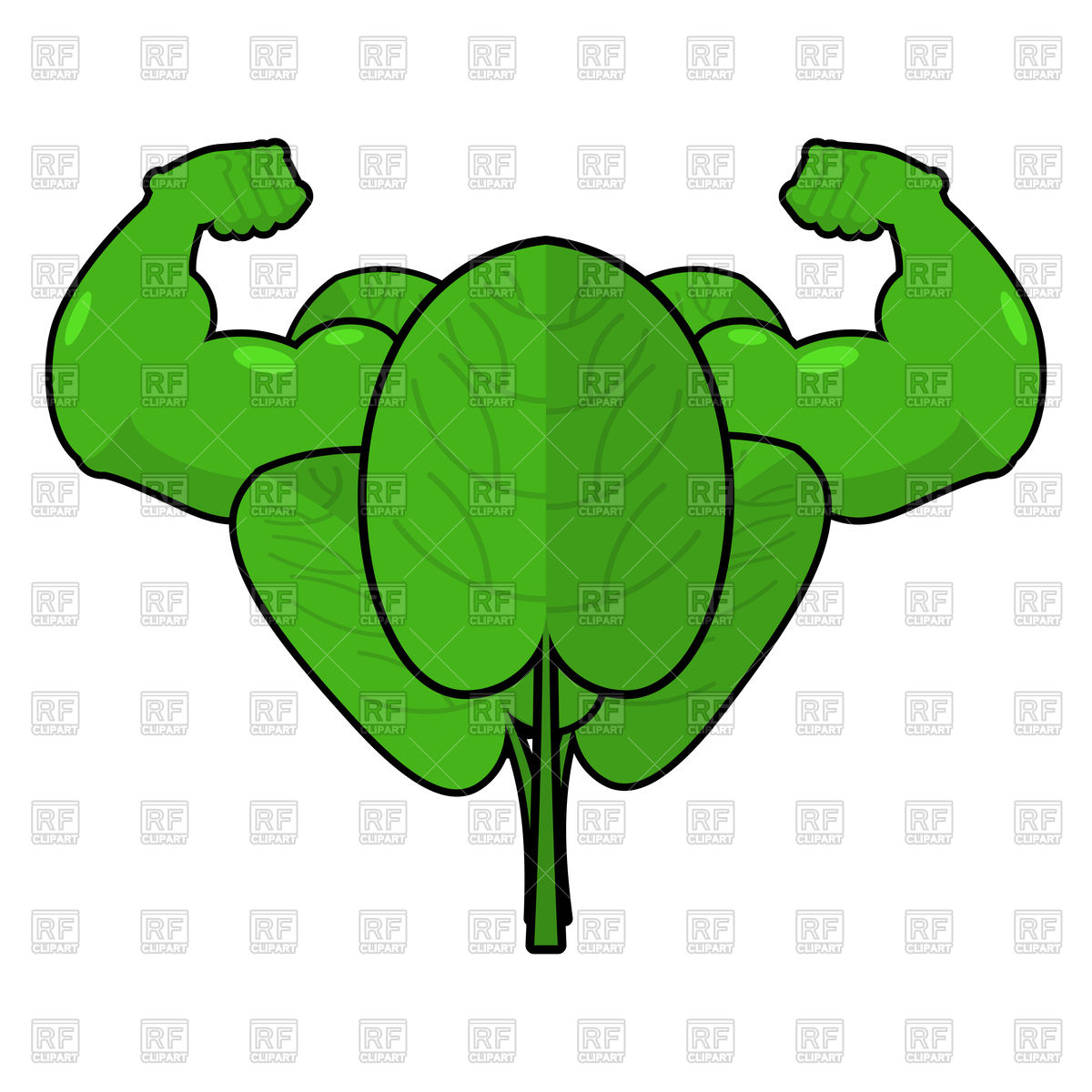 1200x1200 Spinach Strong Vector Image Of Food And Beverages Maryvalery