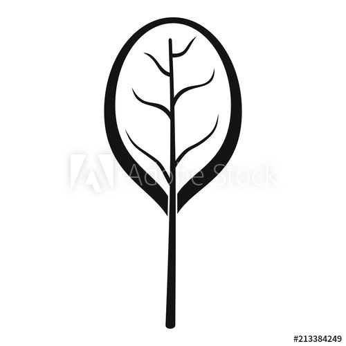 500x500 Fresh Leave Spinach Icon Simple Illustration Of Fresh Leave