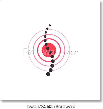 362x382 Spine Pain Vector Symbol, Spinal Cord Icon With Hurt Point, Art