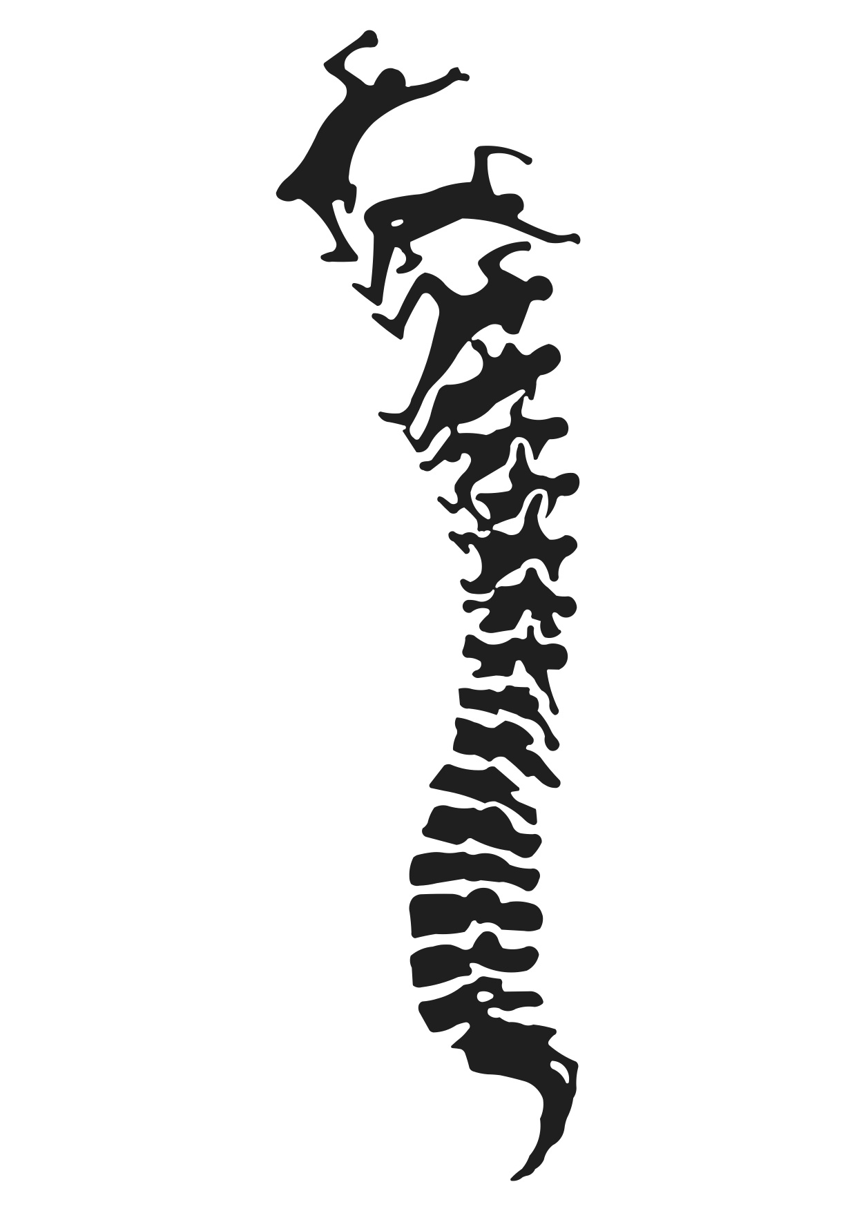 Spine Logo Vector.