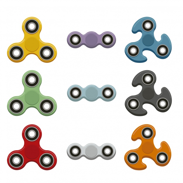 626x626 Fidget Spinner Collection Vector Free Download