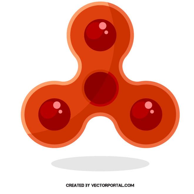 660x660 Fidget Spinner Vector Image