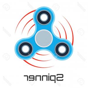 300x300 Photostock Vector Flat Blue Fidget Spinner Vector Illustration