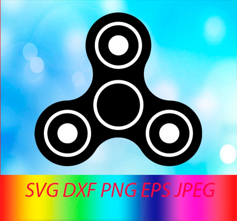 794x741 Spinner Vector Layered Silhouette Cameo Cricut Etsy