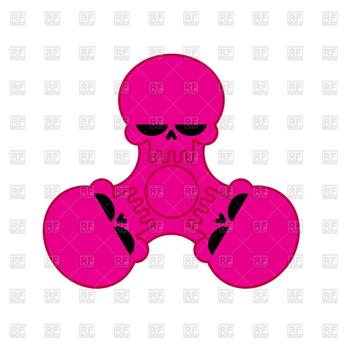 1200x1200 Spinner With Pink Skull Vector Image Of Objects Maryvalery