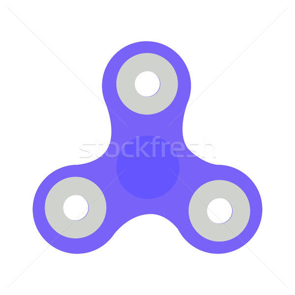 600x600 Vector Illustration Of Light Purple Fidget Spinner Vector