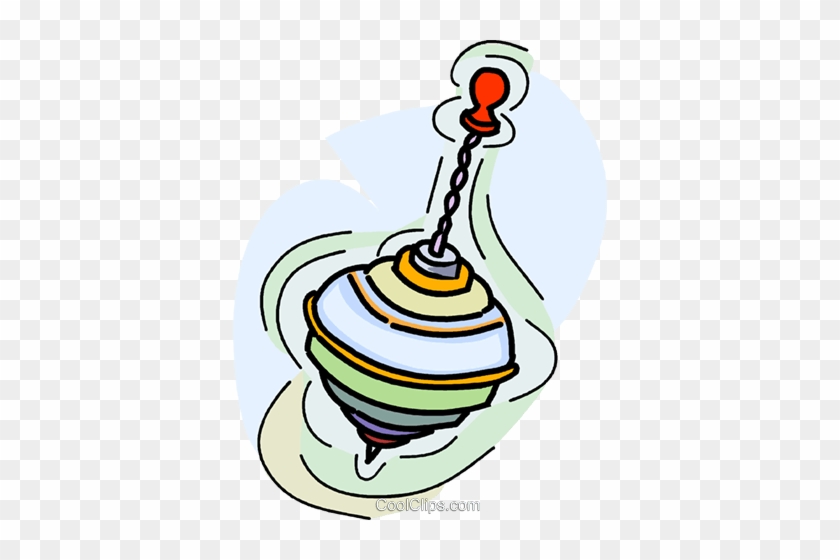 840x560 Spinning Top Royalty Free Vector Clip Art Illustration