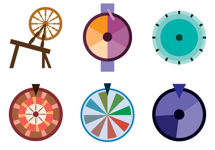 700x490 Spinning Wheel Vector