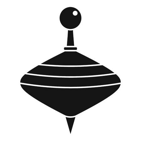 450x450 Spinning Top Icon, Simple Style Black And White Royalty Free