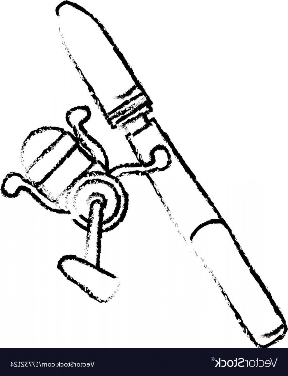 991x1296 Figure Spinning Reel Object To Fishing Recreation Vector Handandbeak