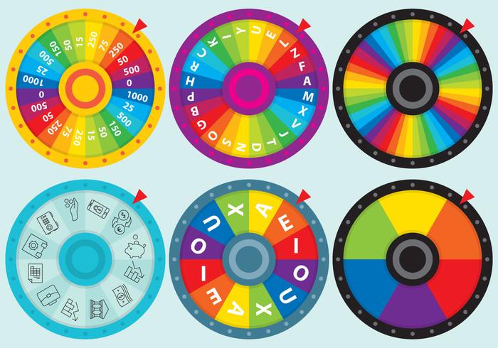 Colorful Spin Wheel Vectors 700x490 Colorful Spin Wheel Vectors
