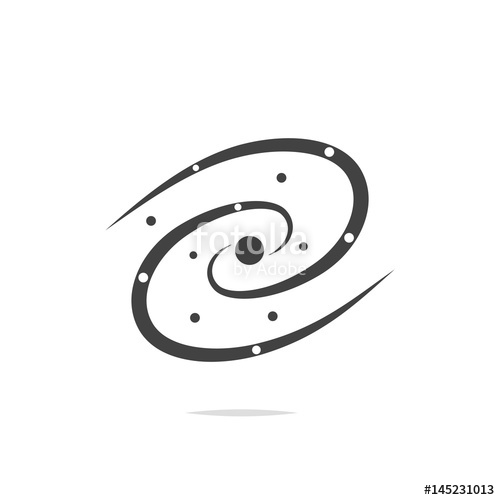 500x500 Spiral Galaxy Icon Vector Stock Image And Royalty Free Vector