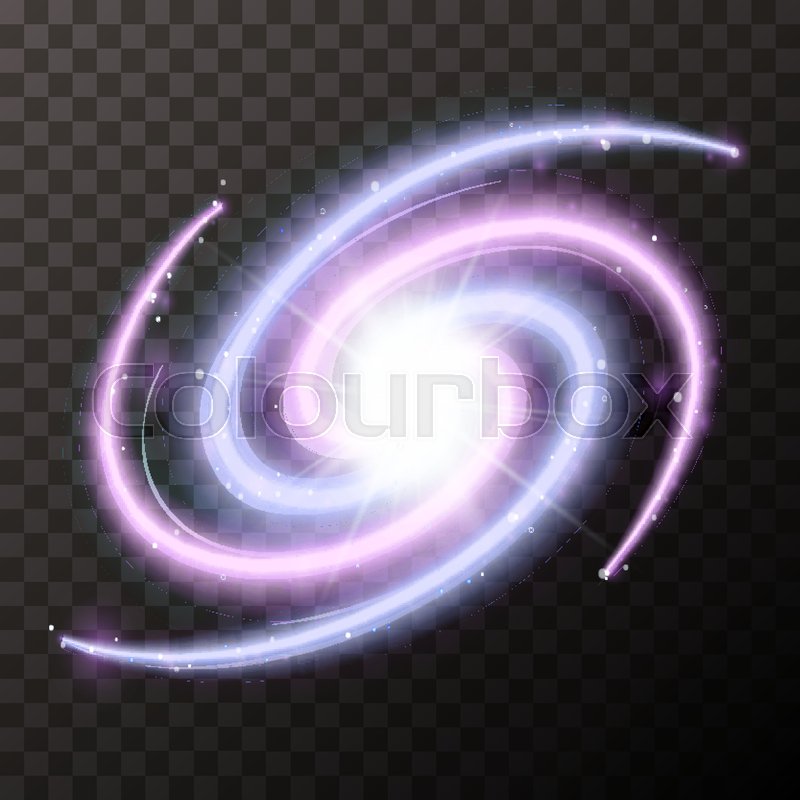 800x800 Bright Spiral Galactic With Lots Stars Stock Vector Colourbox