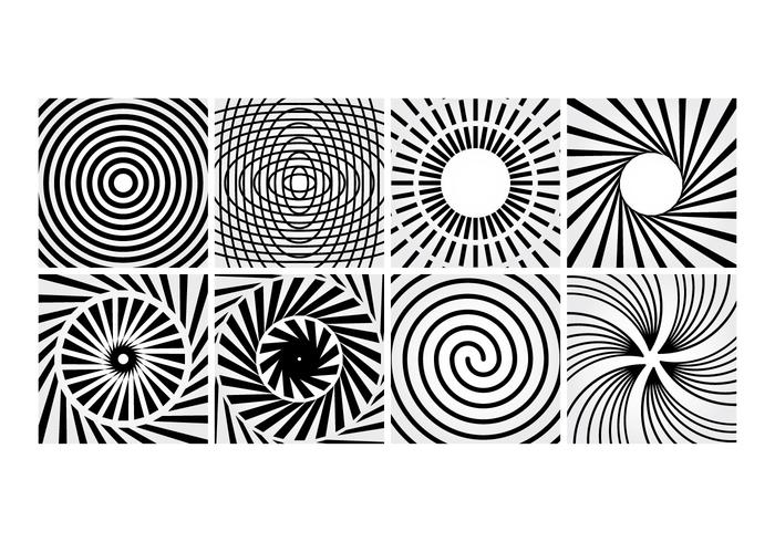 700x490 Spiral Lines Vector