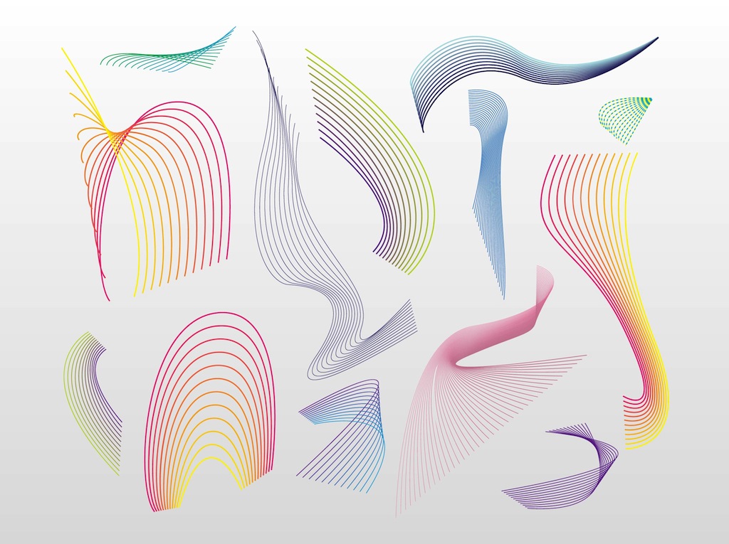 1024x765 Spiral Lines Vector Art Graphics