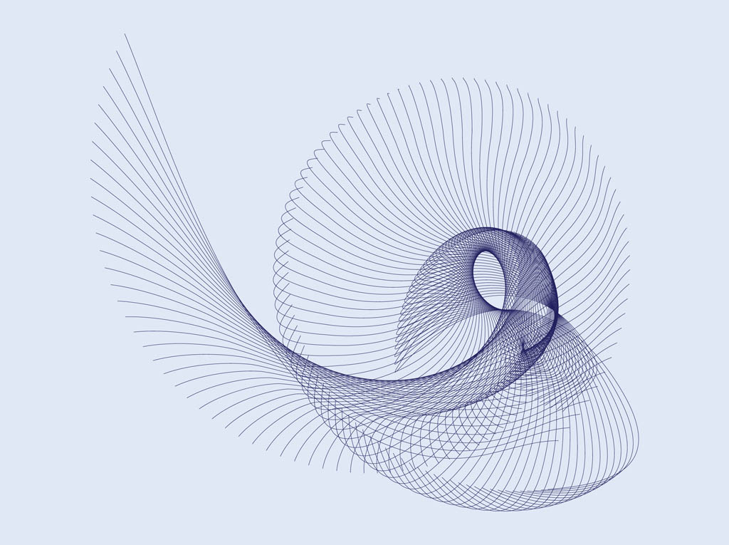 1024x765 Spiraling Lines Vector Art Graphics
