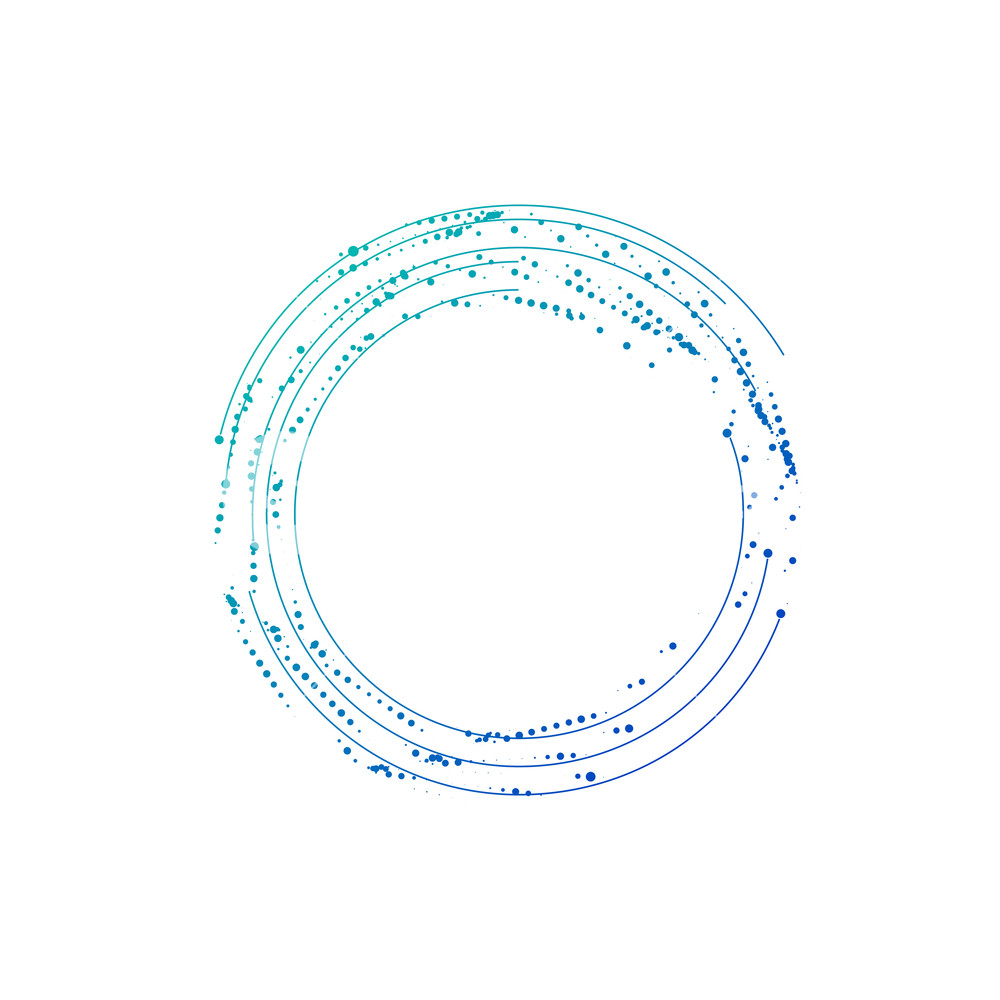 1000x1000 Halftone Spiral Round Dots Circle Lines Logo Vector