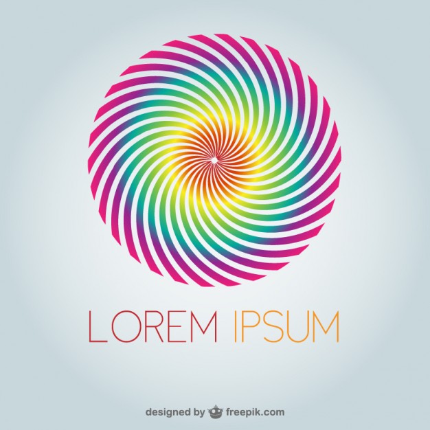 626x626 Round Spiral Logo Vector Free Download