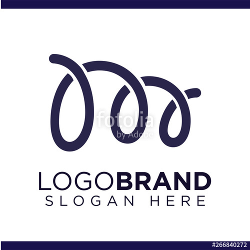 500x500 M Letter Spiral Logo Vector Template Stock Image And Royalty Free