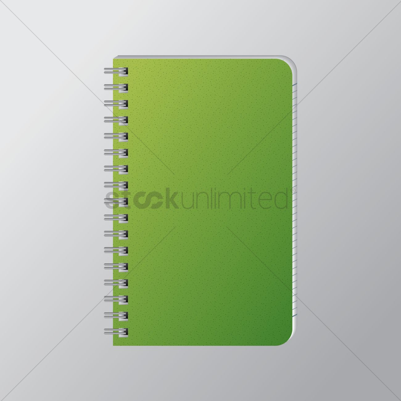 1300x1300 Spiral Notebook Vector Image