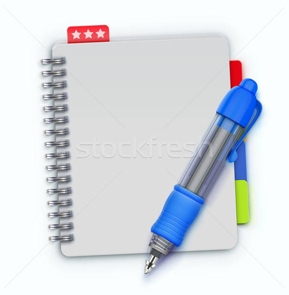 589x600 Spiral Notebook Vector Illustration Oblachko