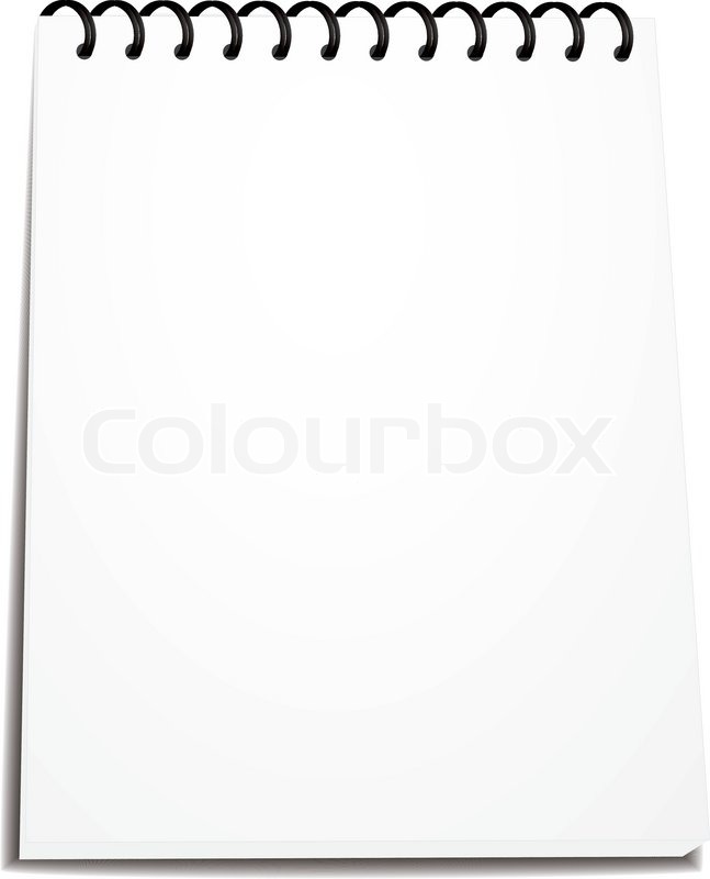647x800 Vector Spiral Notebook Stack Of Ring Stock Vector Colourbox