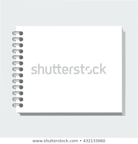 450x470 Blank Realistic Spiral Notepad Notebook Template Your Stock Vector
