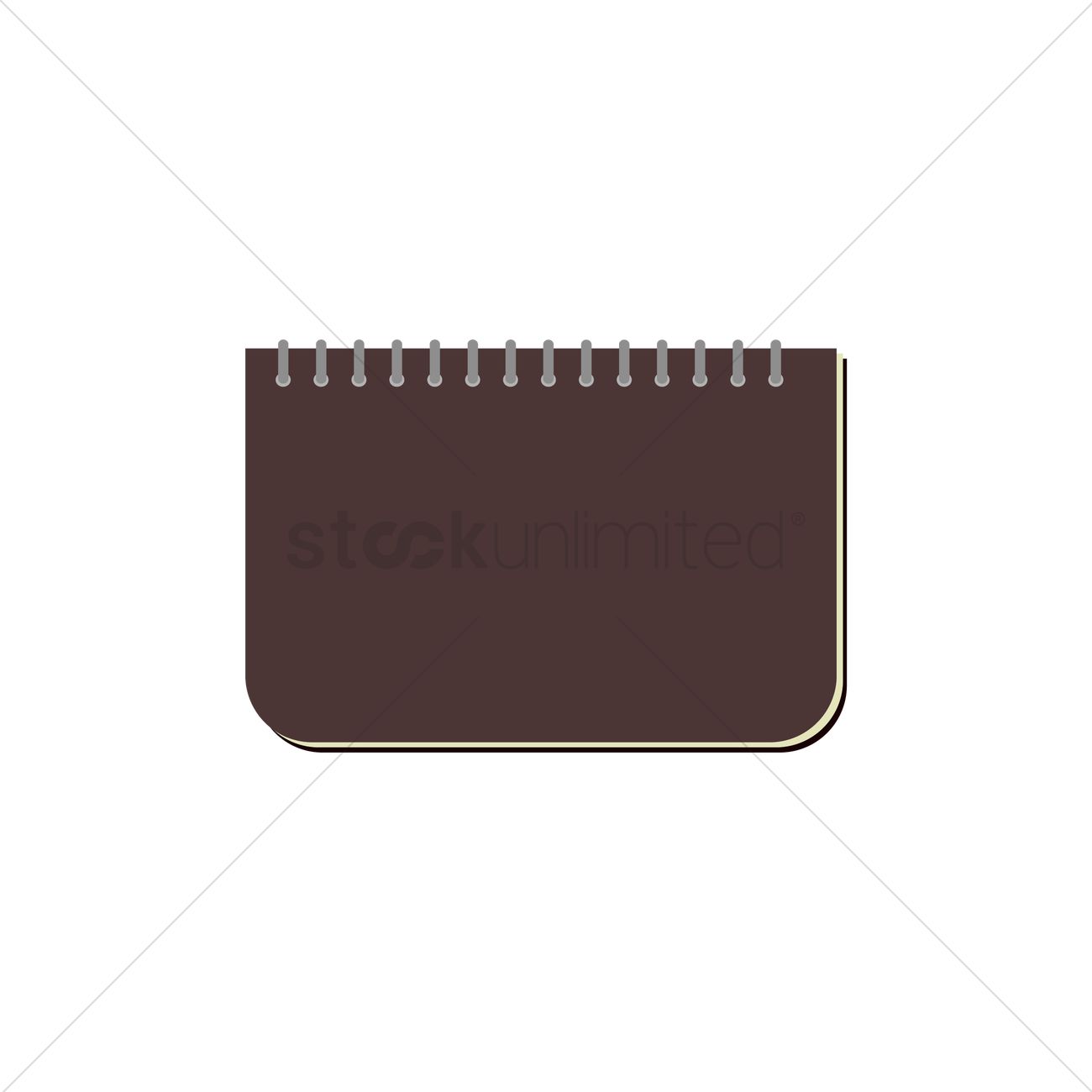 1300x1300 Free Spiral Notebook Vector Image