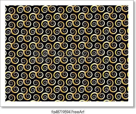 Free Art Print Of Vector Pattern With Swirling Triple Spiral 560x470 Free Art Print Of Vector Pattern With Swirling Triple Spiral