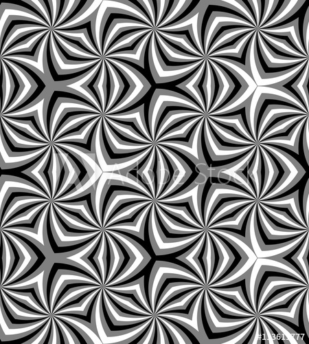 Vector Illustration Seamless Polygonal Monochrome Spiral Pattern 450x500 Vector Illustration Seamless Polygonal Monochrome Spiral Pattern