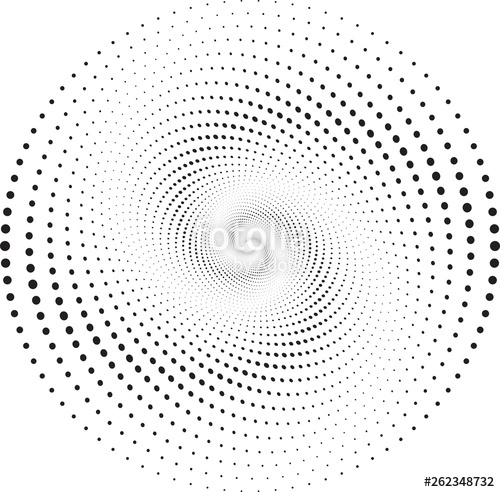 Dotted Halftone Vector Spiral Pattern Or Texture Stock Image 500x492 Dotted Halftone Vector Spiral Pattern Or Texture Stock Image