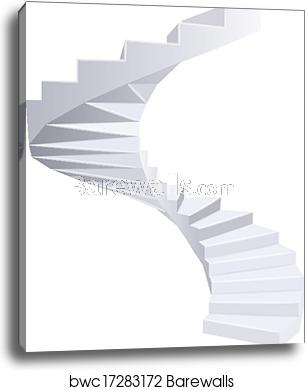 305x390 Spiral Staircase, Canvas Print Barewalls Posters Prints