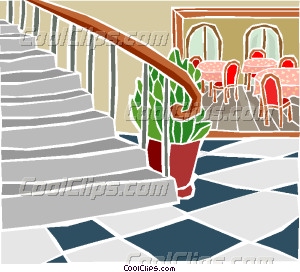 300x272 Circular Staircase Vector Clip Art