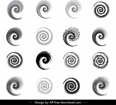 406x368 Spiral Free Vector Download