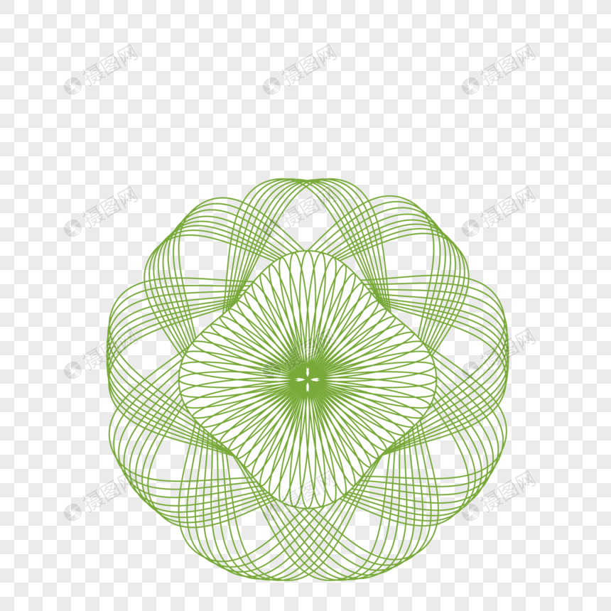 860x860 Green Line Spiral Vector Elements Png Image Picture Free Download
