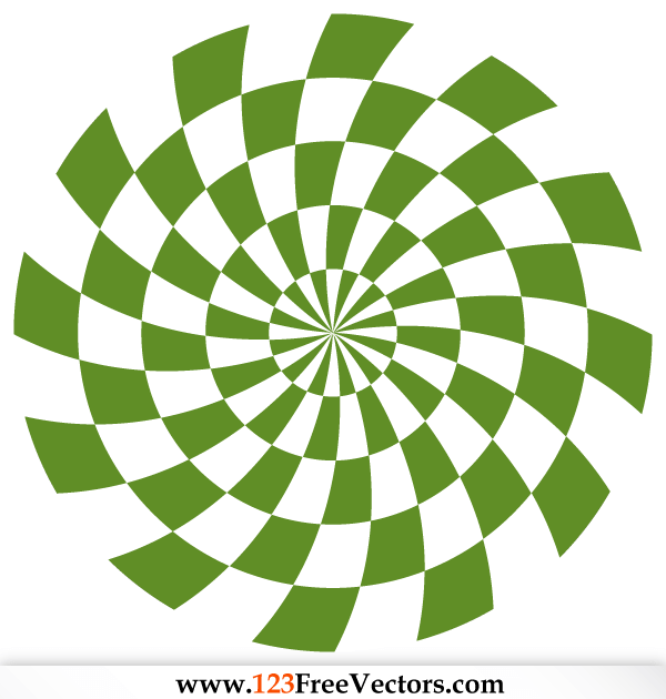 600x630 Spiral Optical Illusion Vector Free