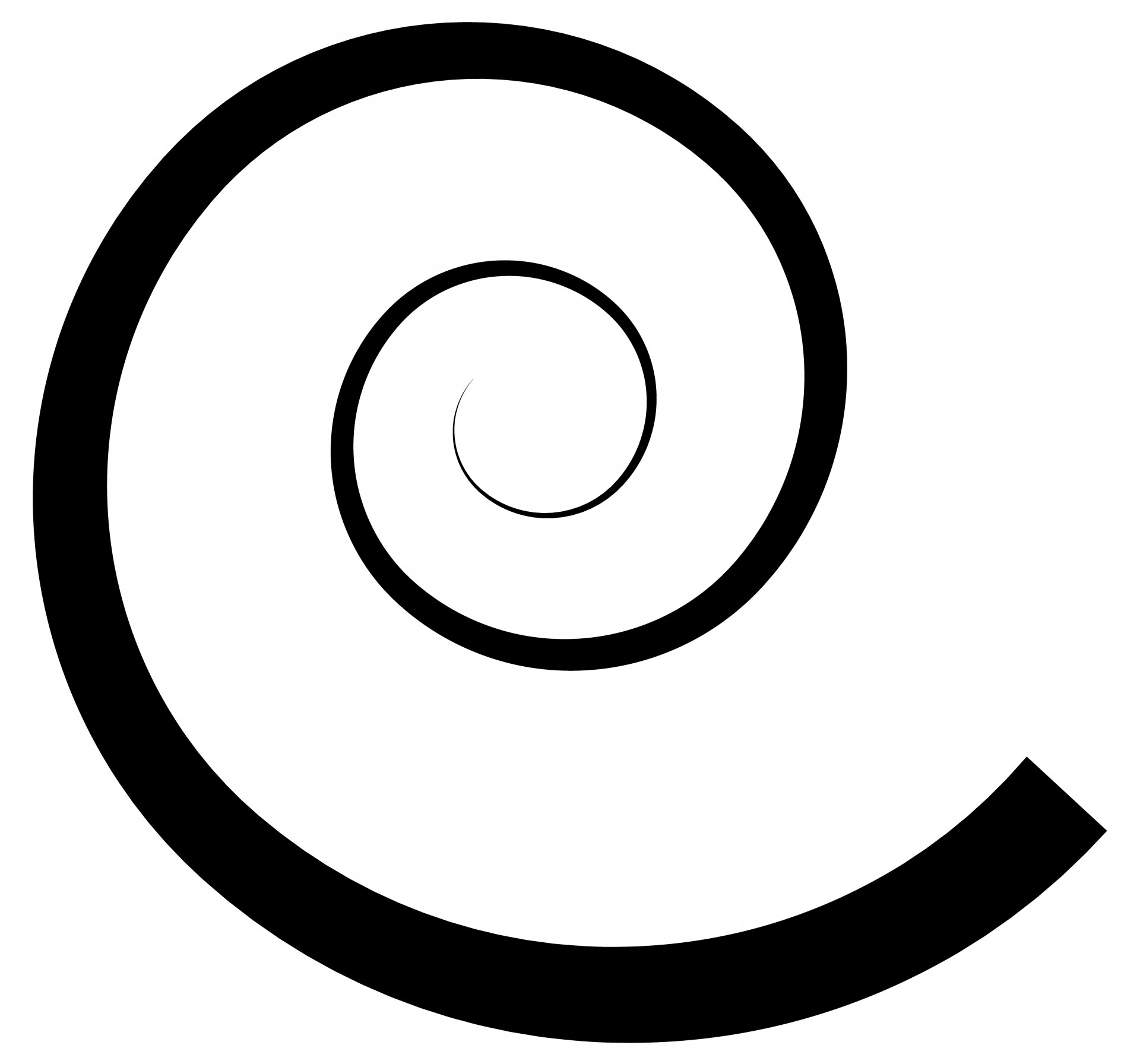 1920x1792 Swirl, Spiral, Silhouette, Icon, Symbol