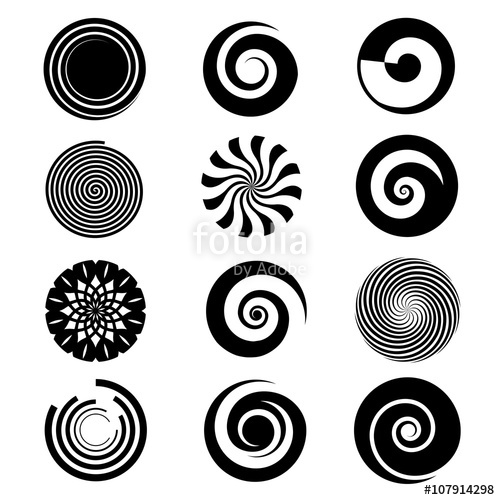 500x500 Vector Spiral Elements Spiral Swirl Icon Circular, Twirl Spiral