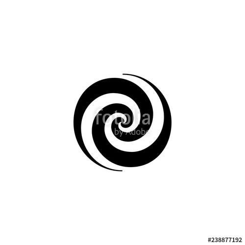 500x500 Spiral Vector Icon Spiral Sign On White Background Spiral Icon