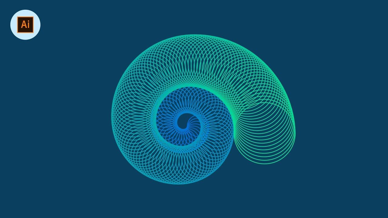 1280x720 Illustrator Spiral Vector Art {made Easy}