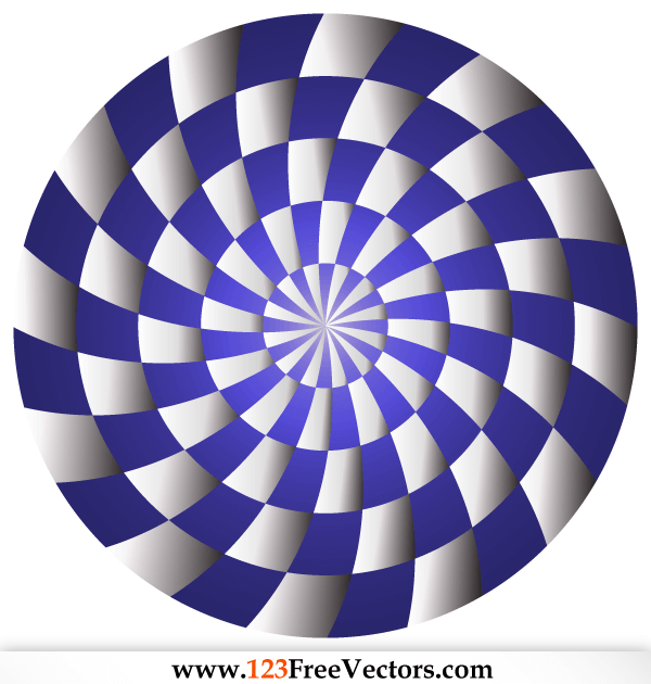 600x630 Spiral Optical Illusion Vector Illustrator